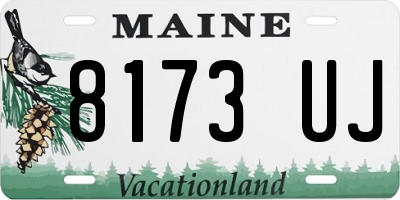ME license plate 8173UJ
