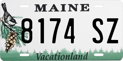 ME license plate 8174SZ