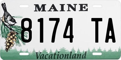 ME license plate 8174TA