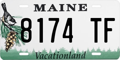 ME license plate 8174TF