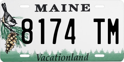 ME license plate 8174TM