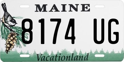 ME license plate 8174UG