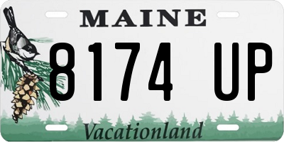 ME license plate 8174UP