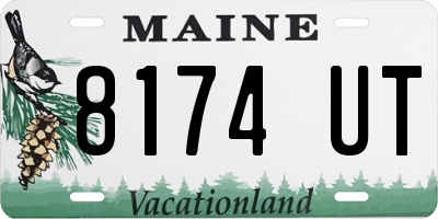 ME license plate 8174UT