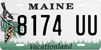 ME license plate 8174UU