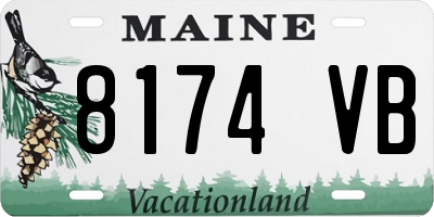 ME license plate 8174VB
