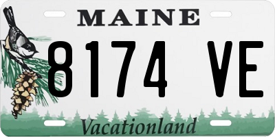 ME license plate 8174VE