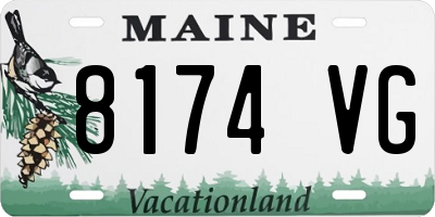 ME license plate 8174VG