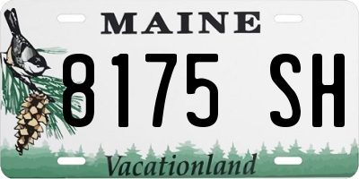 ME license plate 8175SH