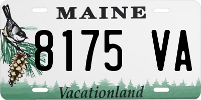 ME license plate 8175VA