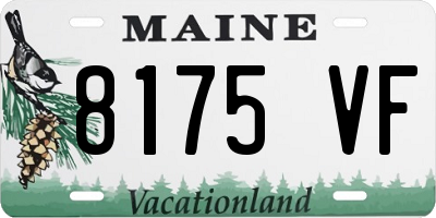 ME license plate 8175VF