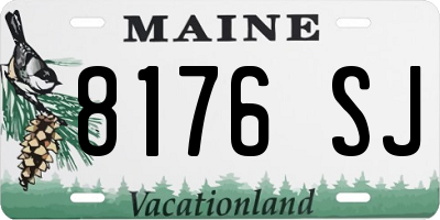 ME license plate 8176SJ