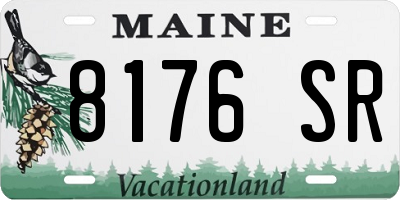 ME license plate 8176SR