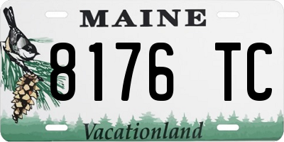 ME license plate 8176TC