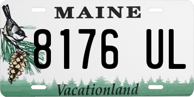 ME license plate 8176UL