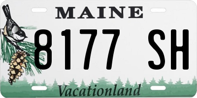 ME license plate 8177SH
