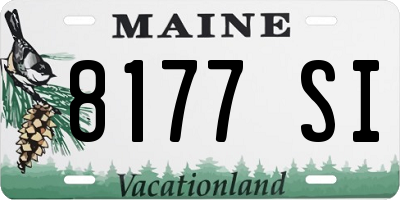 ME license plate 8177SI