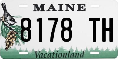 ME license plate 8178TH