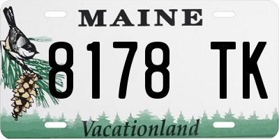 ME license plate 8178TK