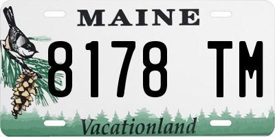 ME license plate 8178TM