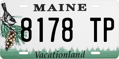 ME license plate 8178TP