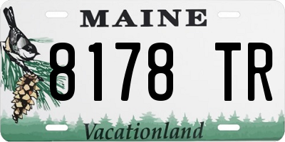 ME license plate 8178TR