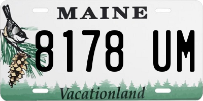 ME license plate 8178UM
