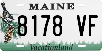 ME license plate 8178VF