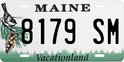 ME license plate 8179SM