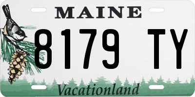 ME license plate 8179TY