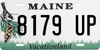 ME license plate 8179UP