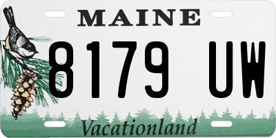 ME license plate 8179UW