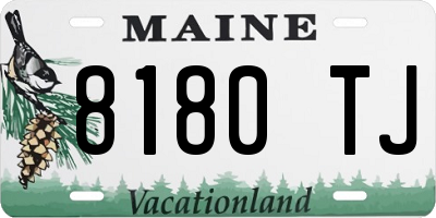 ME license plate 8180TJ