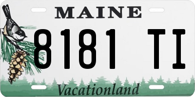 ME license plate 8181TI