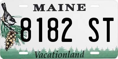 ME license plate 8182ST