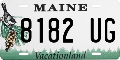 ME license plate 8182UG