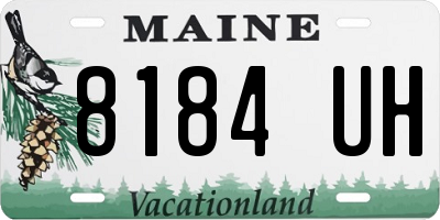 ME license plate 8184UH