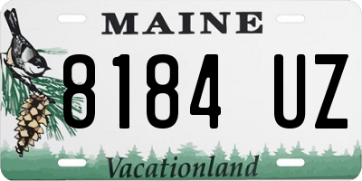 ME license plate 8184UZ