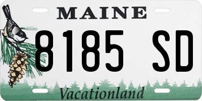 ME license plate 8185SD