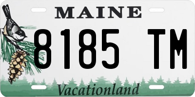 ME license plate 8185TM