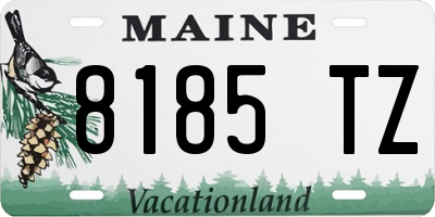 ME license plate 8185TZ