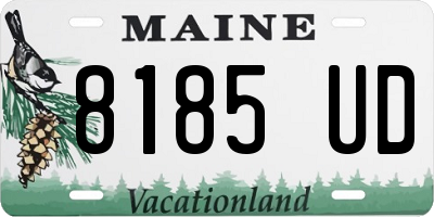 ME license plate 8185UD