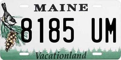 ME license plate 8185UM