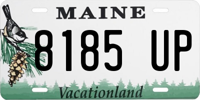 ME license plate 8185UP