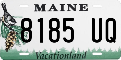 ME license plate 8185UQ