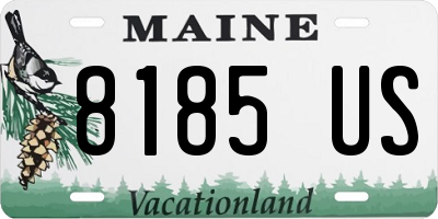 ME license plate 8185US