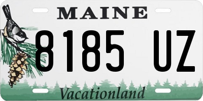 ME license plate 8185UZ
