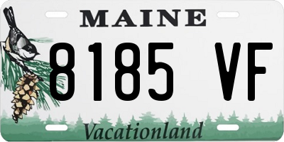 ME license plate 8185VF