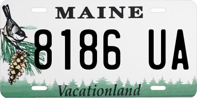 ME license plate 8186UA