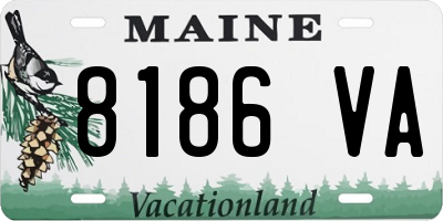 ME license plate 8186VA